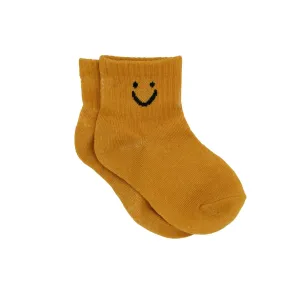 Smile Expression Socks - Yellow