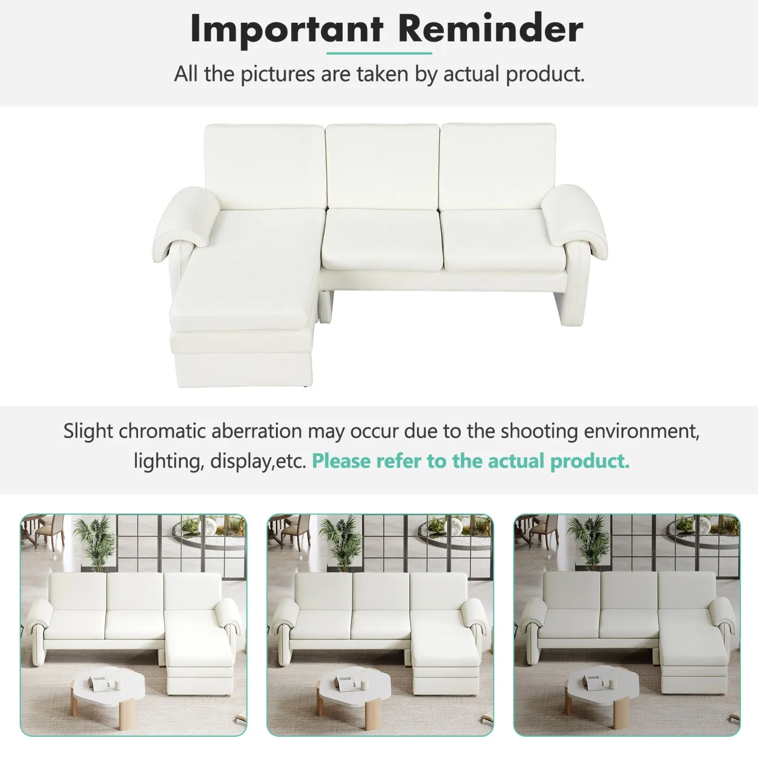 Streamdale 94" Convertible Futon Sofa Bed w/ Chaise & Pillows