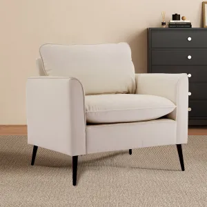 Streamdale Cat Paw Cream White Sofa: Elegant, Cozy, and Easy to Assemble