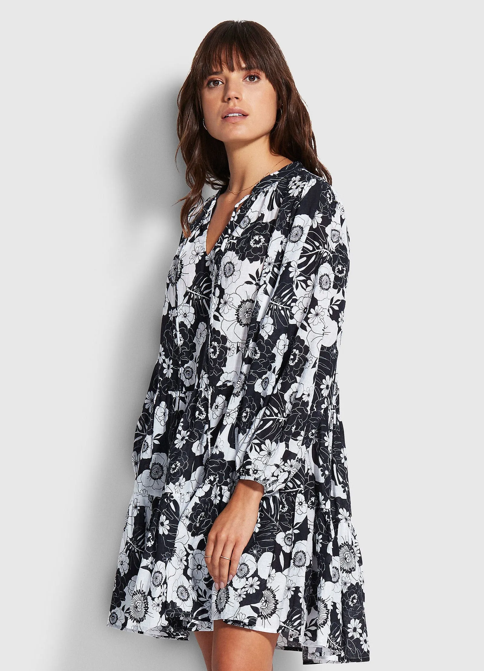 Summer Of Love Tiered Dress - Black