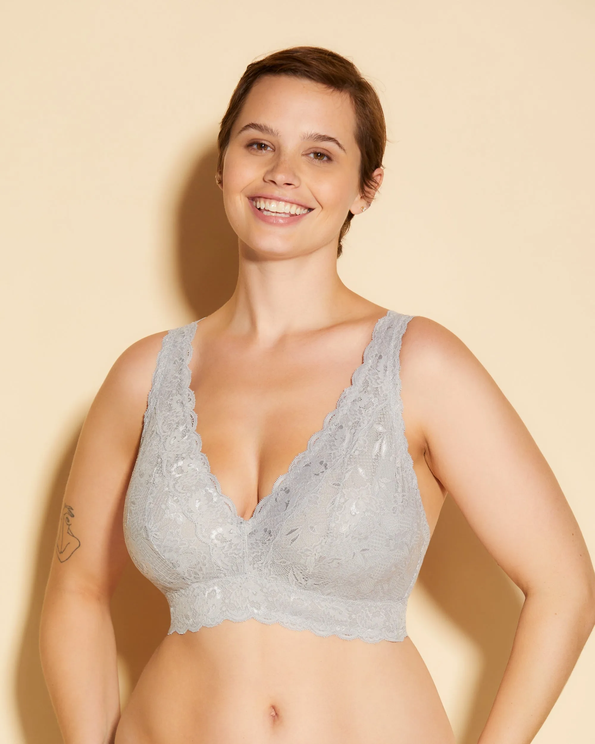 Super Curvy Plungie Longline Bralette