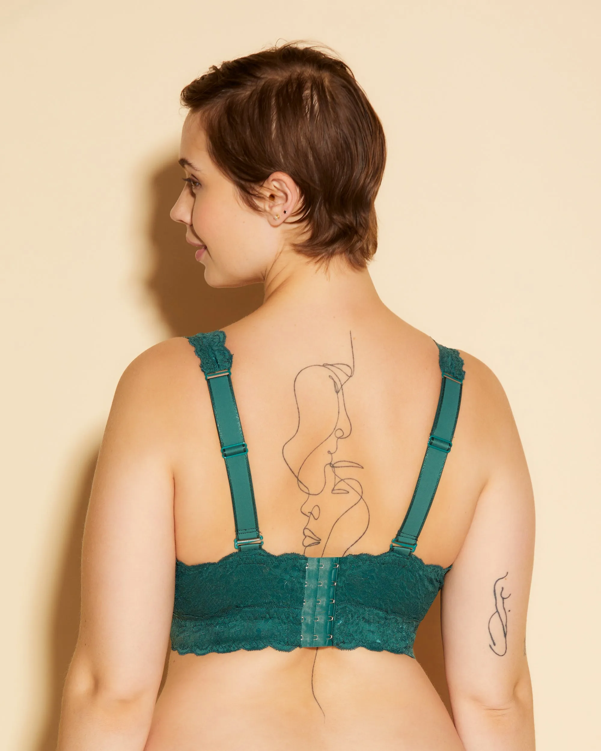 Super Curvy Plungie Longline Bralette