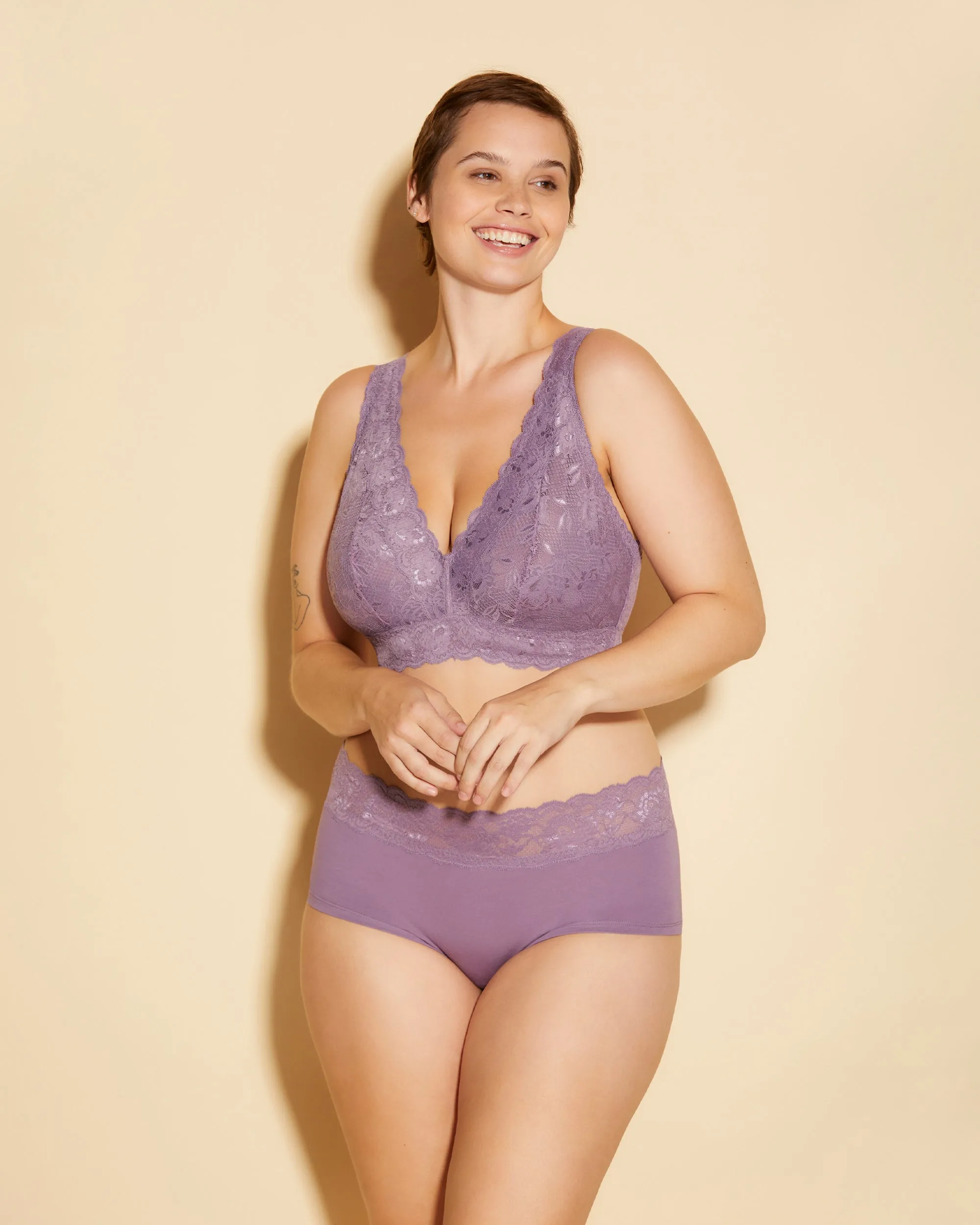 Super Curvy Plungie Longline Bralette