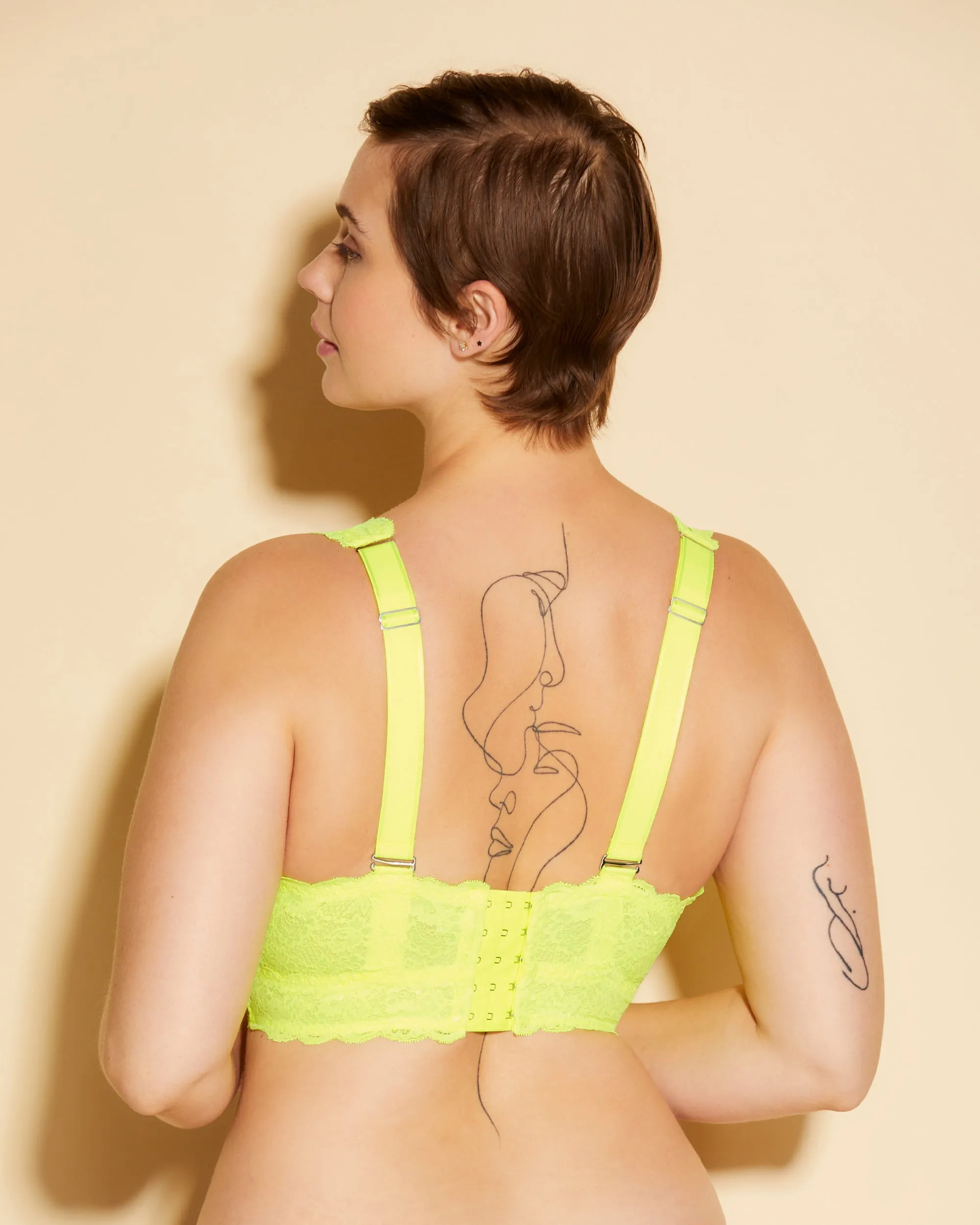 Super Curvy Plungie Longline Bralette