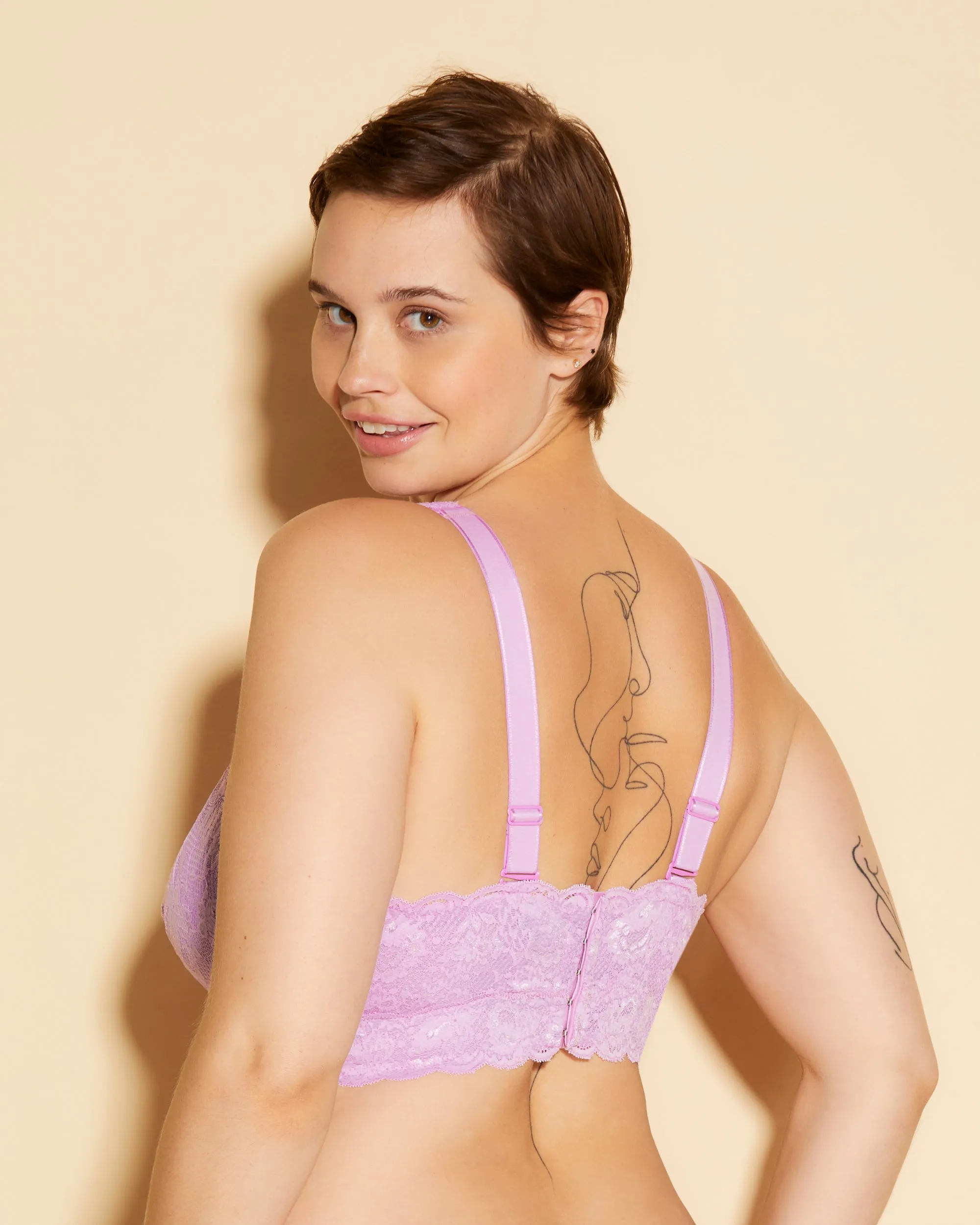 Super Curvy Plungie Longline Bralette