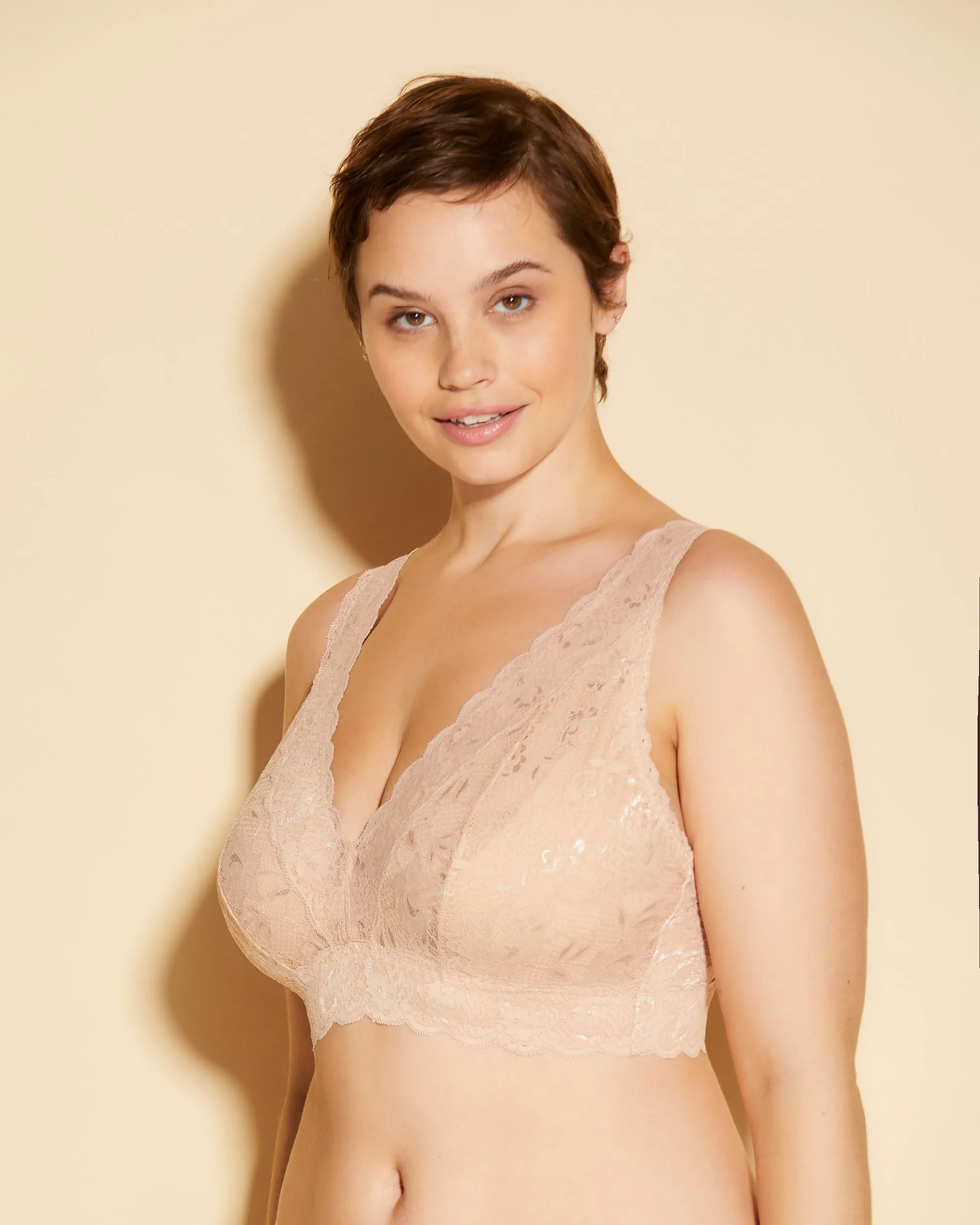 Super Curvy Plungie Longline Bralette