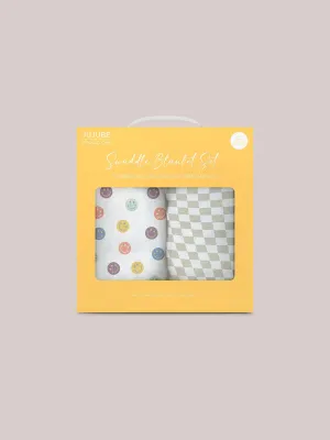 Swaddle Blanket Set | Happy Baby Vibes