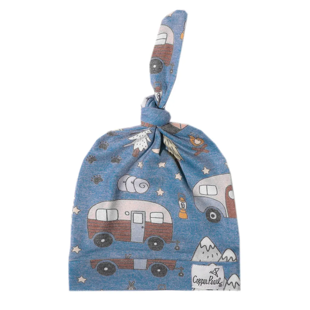 Top Knot Hat 0-4M