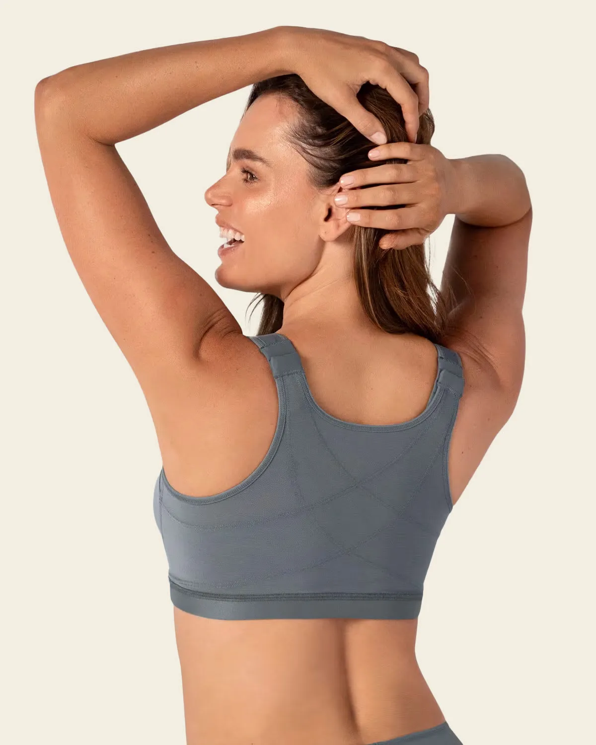 Unlined Wireless Posture Corrector Bra